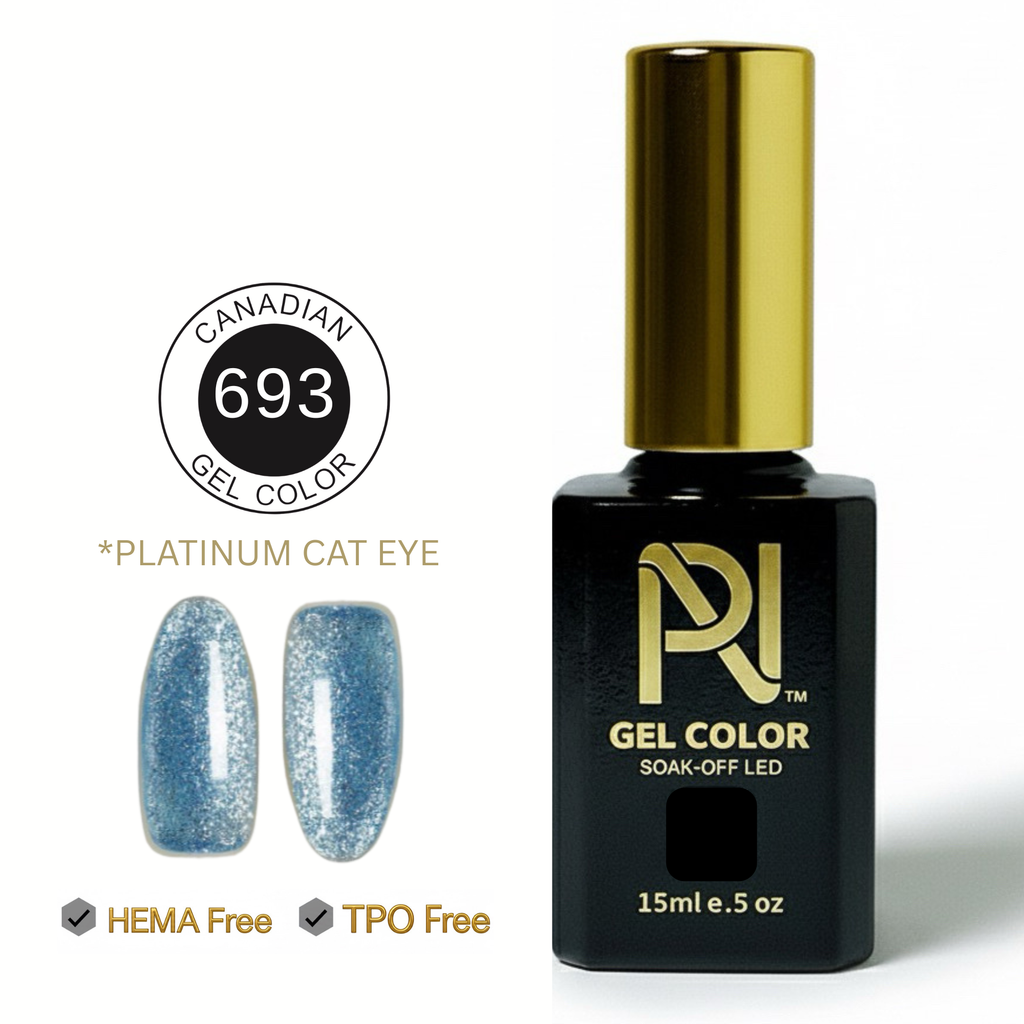 693 • CAT EYE PLATINUM • GEL COLOR • HEMA FREE & TPO FREE