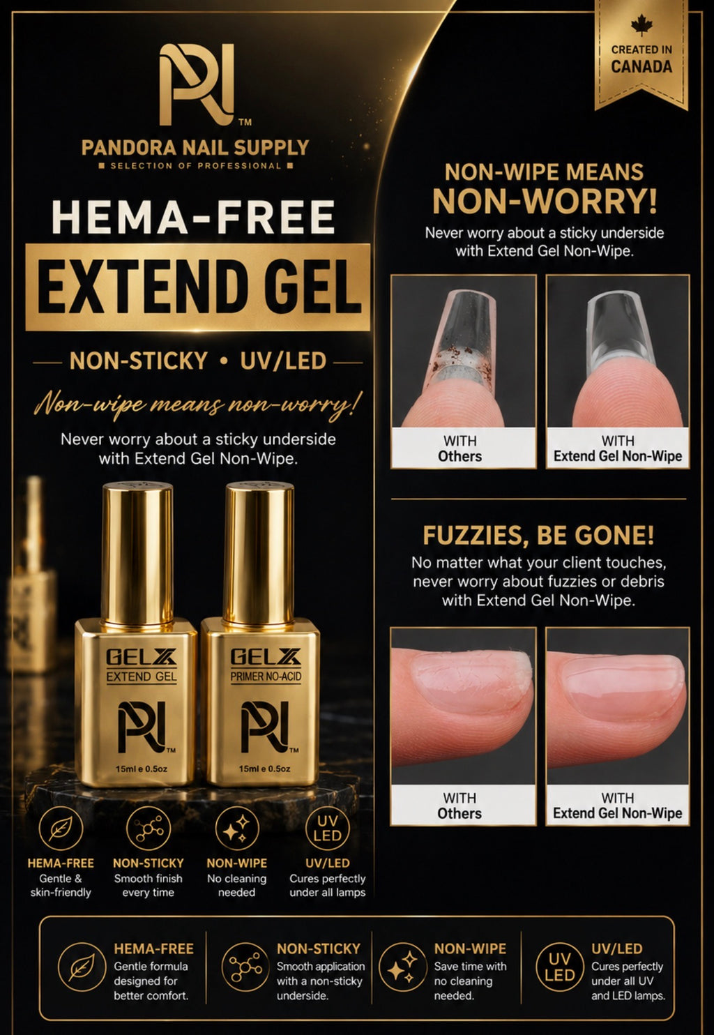 REFILL BOTTLE • GEL X • 500ML • EXTEND GEL