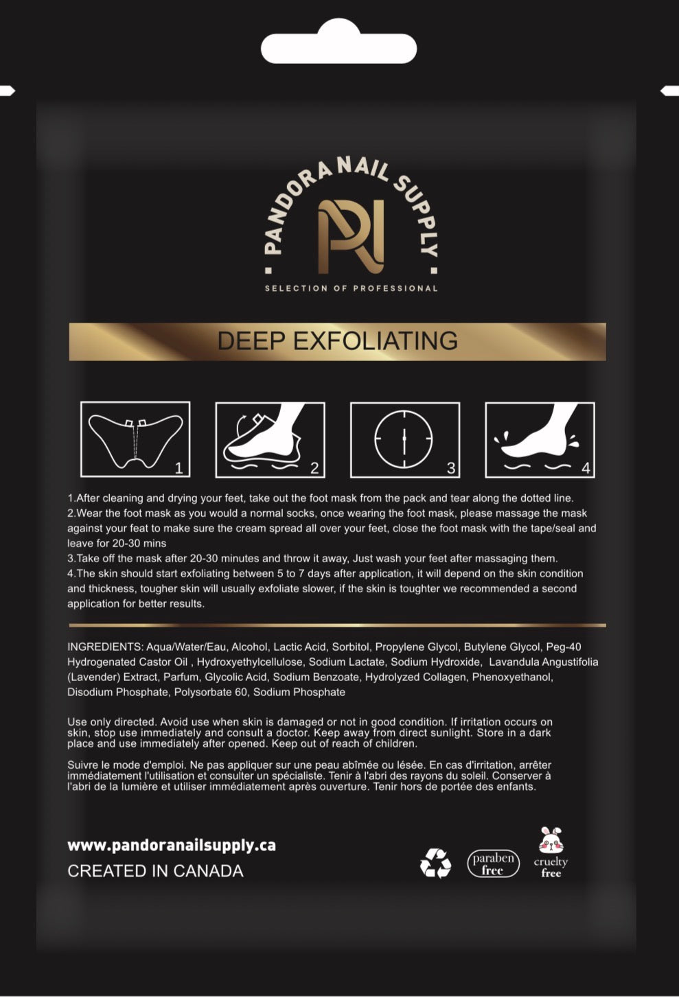 Lavender Collagen Foot Mask – Dual Action Hydration & Exfoliation