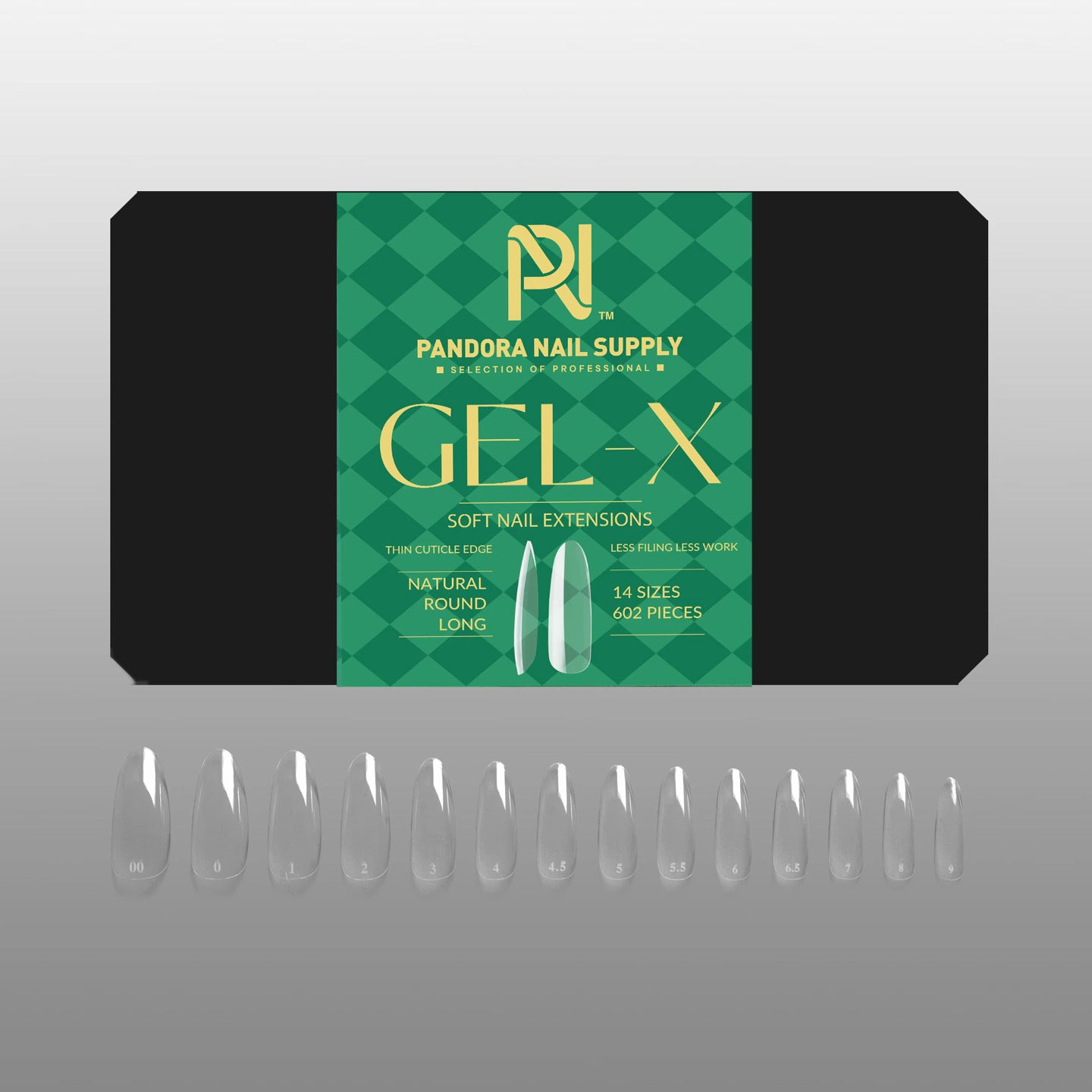 GEL X • TIPS BOX 602 PCS • 21 STYLE OPTIONS