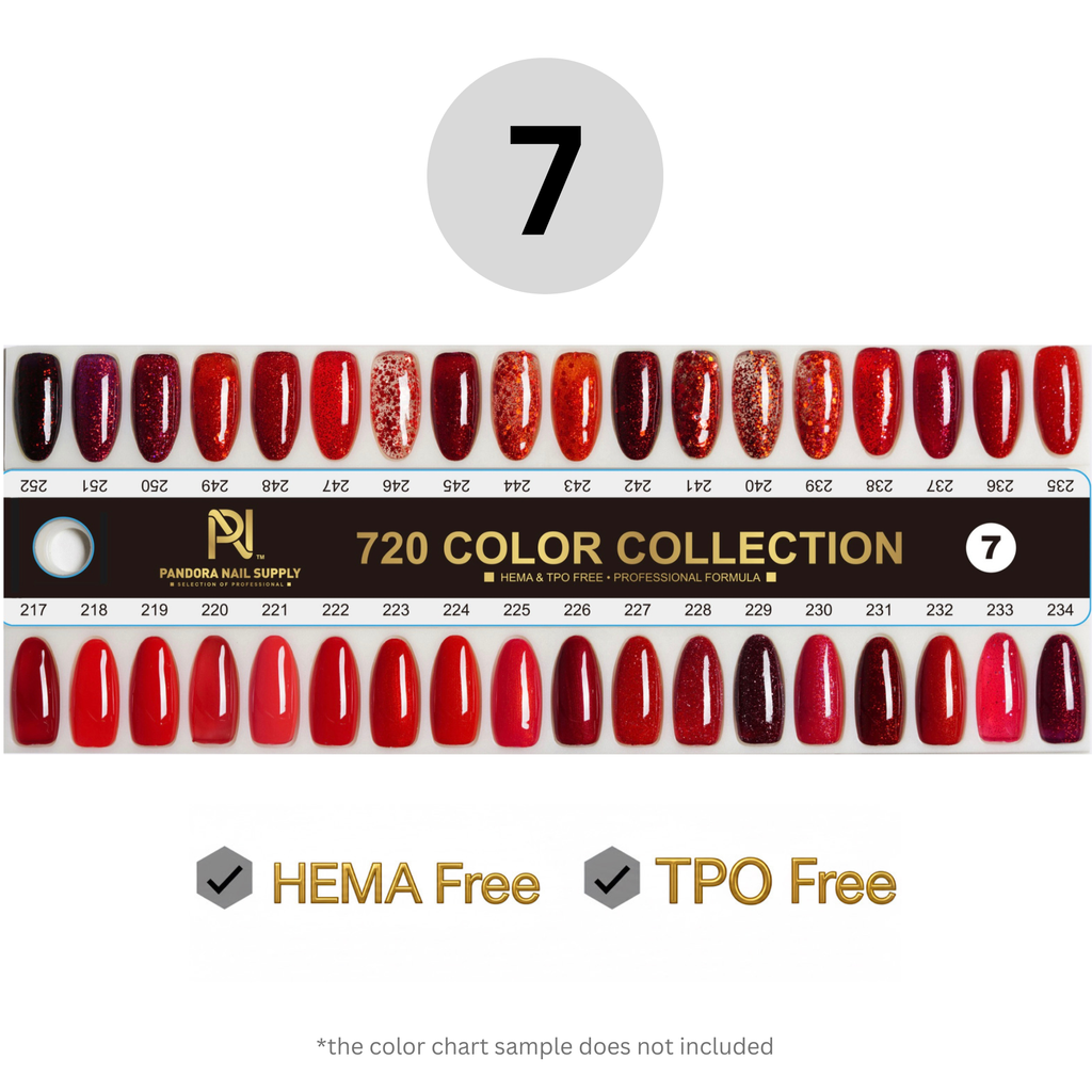 720 GEL COLOR • COLLECTION • HEMA - FREE
