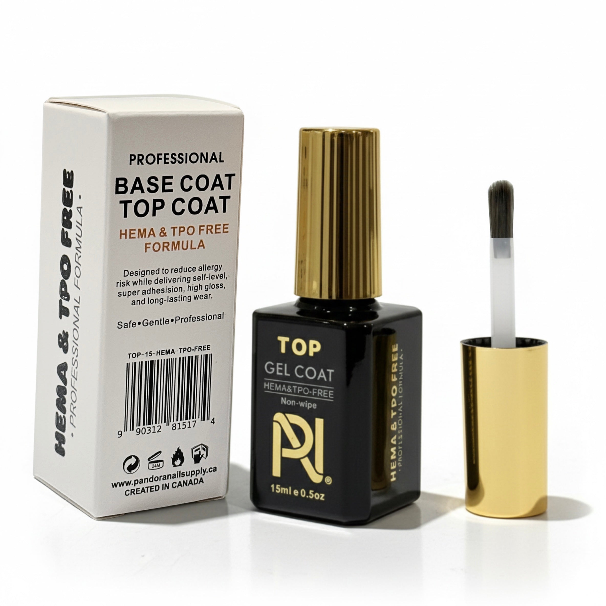 TOP COAT - HEMA & TPO FREE - 15ml