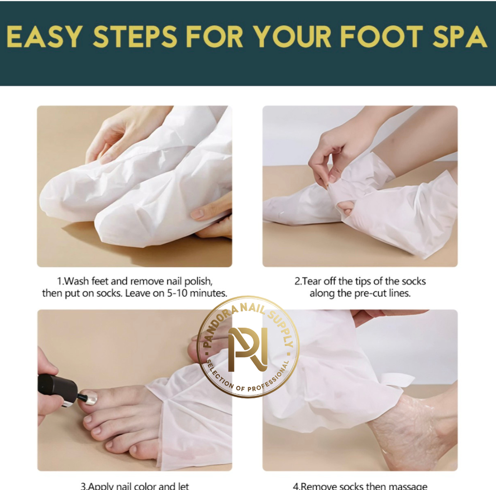 Lavender Collagen Foot Mask – Dual Action Hydration & Exfoliation