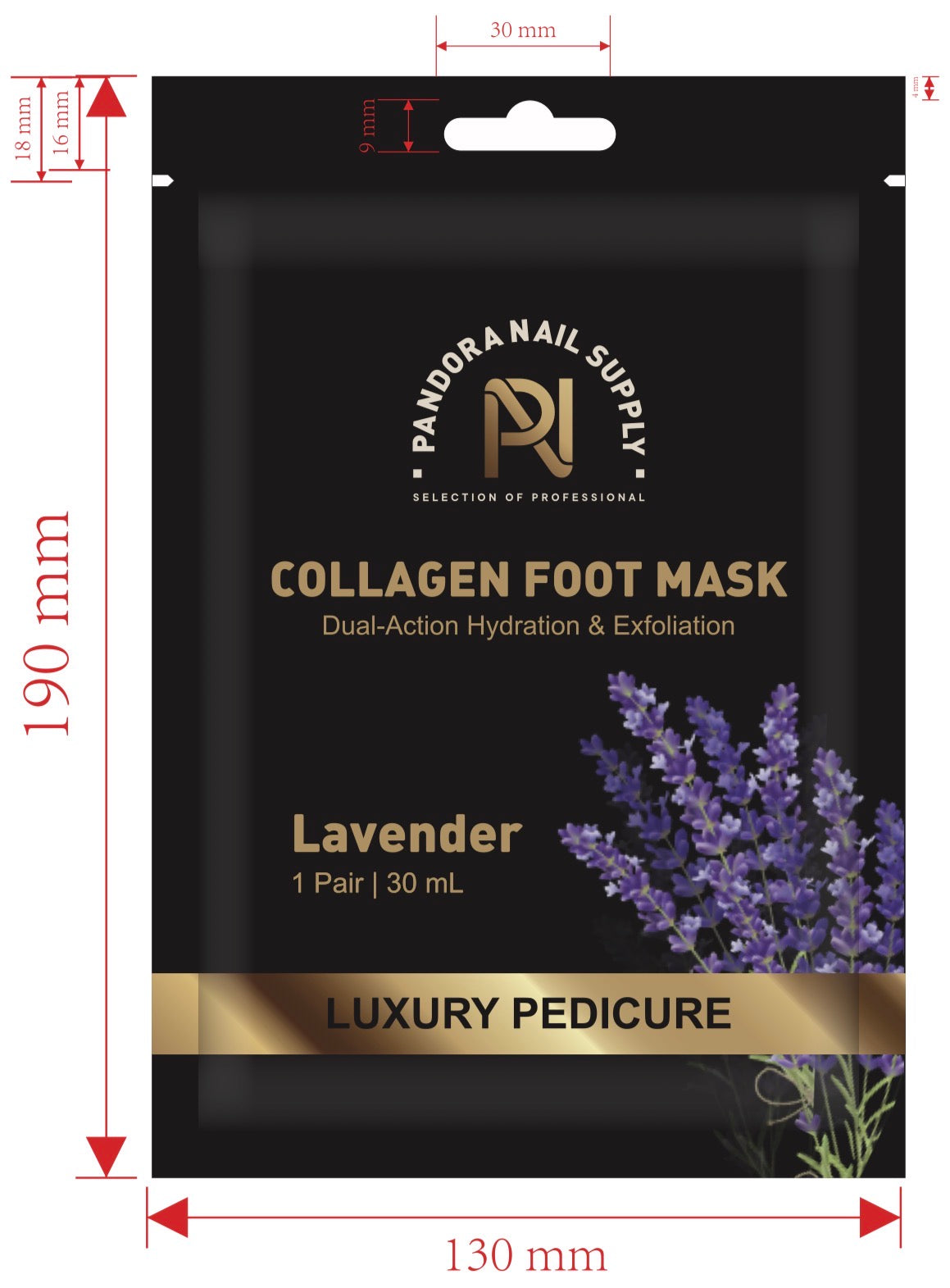 Lavender Collagen Foot Mask – Dual Action Hydration & Exfoliation