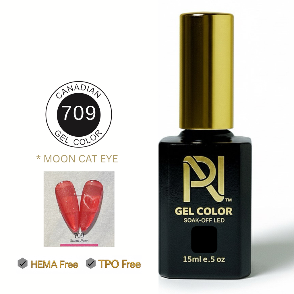 709 • MOON CAT EYE • GEL COLOR • HEMA FREE & TPO FREE