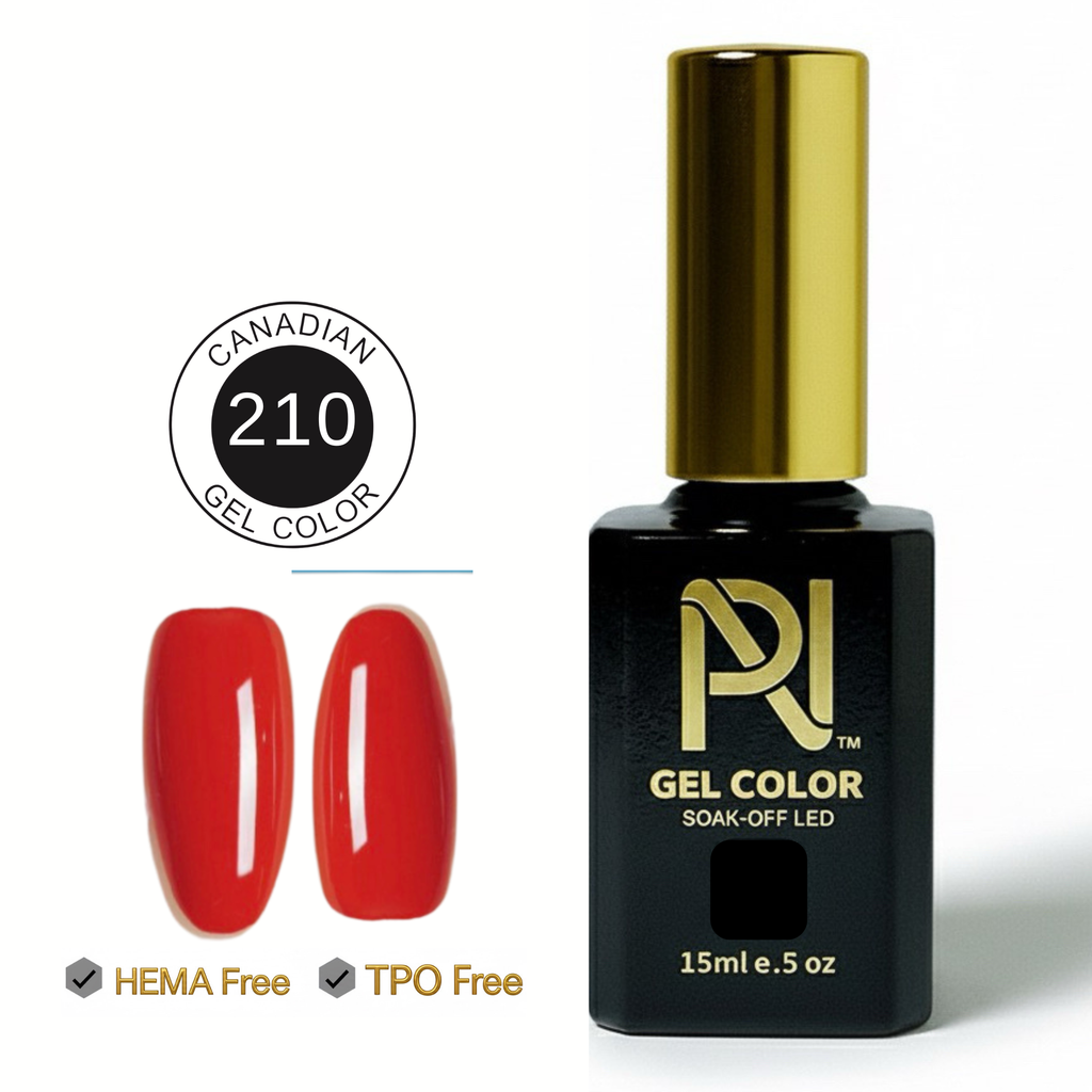 210 • GEL COLOR • HEMA FREE & TPO FREE