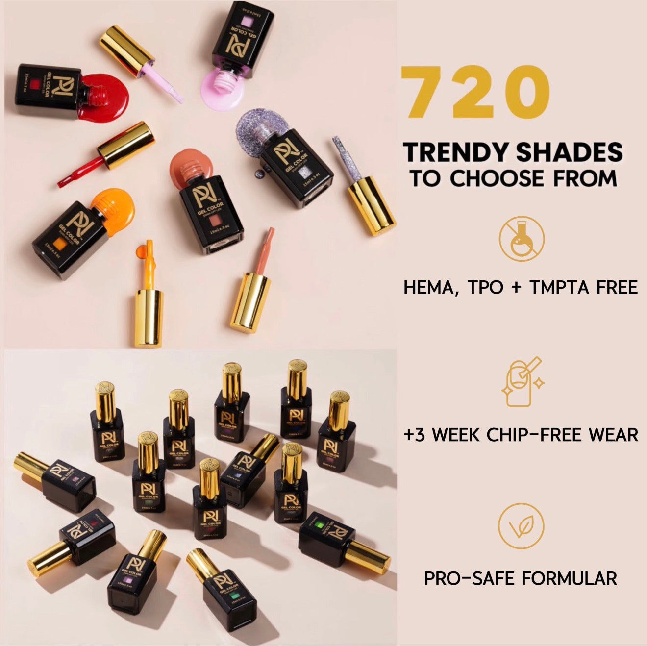 720 GEL COLOR • COLLECTION • HEMA - FREE