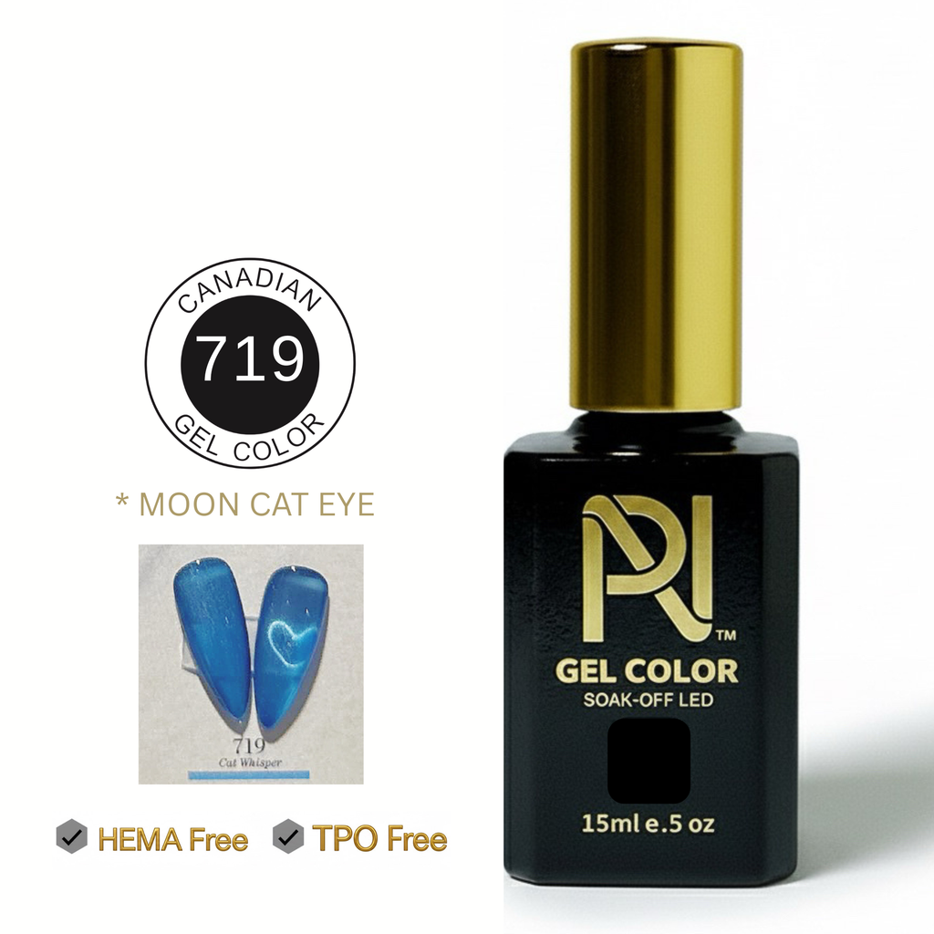 719 • MOON CAT EYE • GEL COLOR • HEMA FREE & TPO FREE