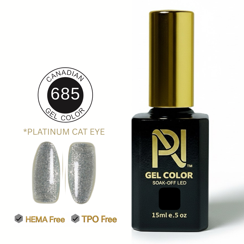 685 • CAT EYE PLATINUM • GEL COLOR • HEMA FREE & TPO FREE