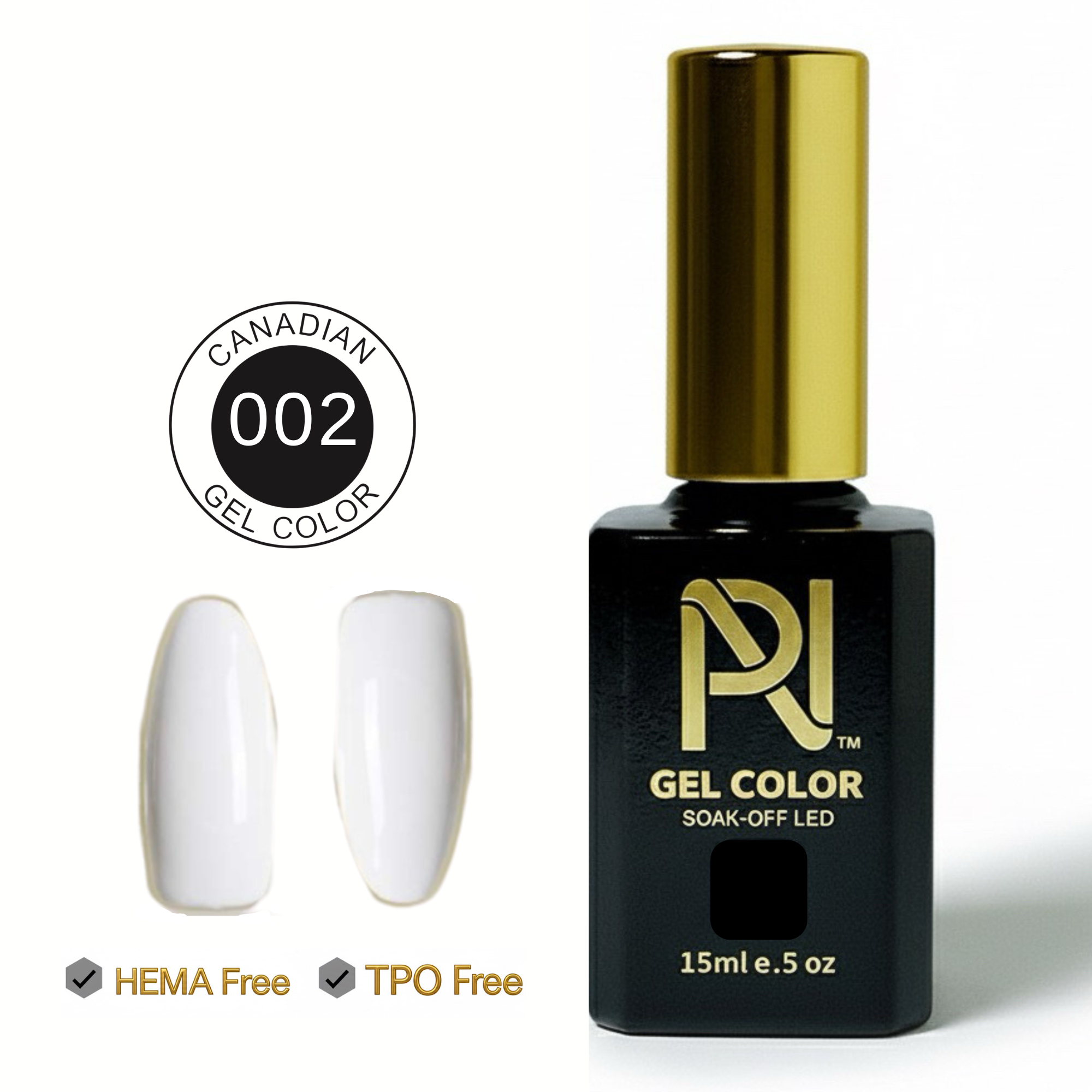 002 • SUPER WHITE • GEL COLOR • HEMA FREE & TPO FREE