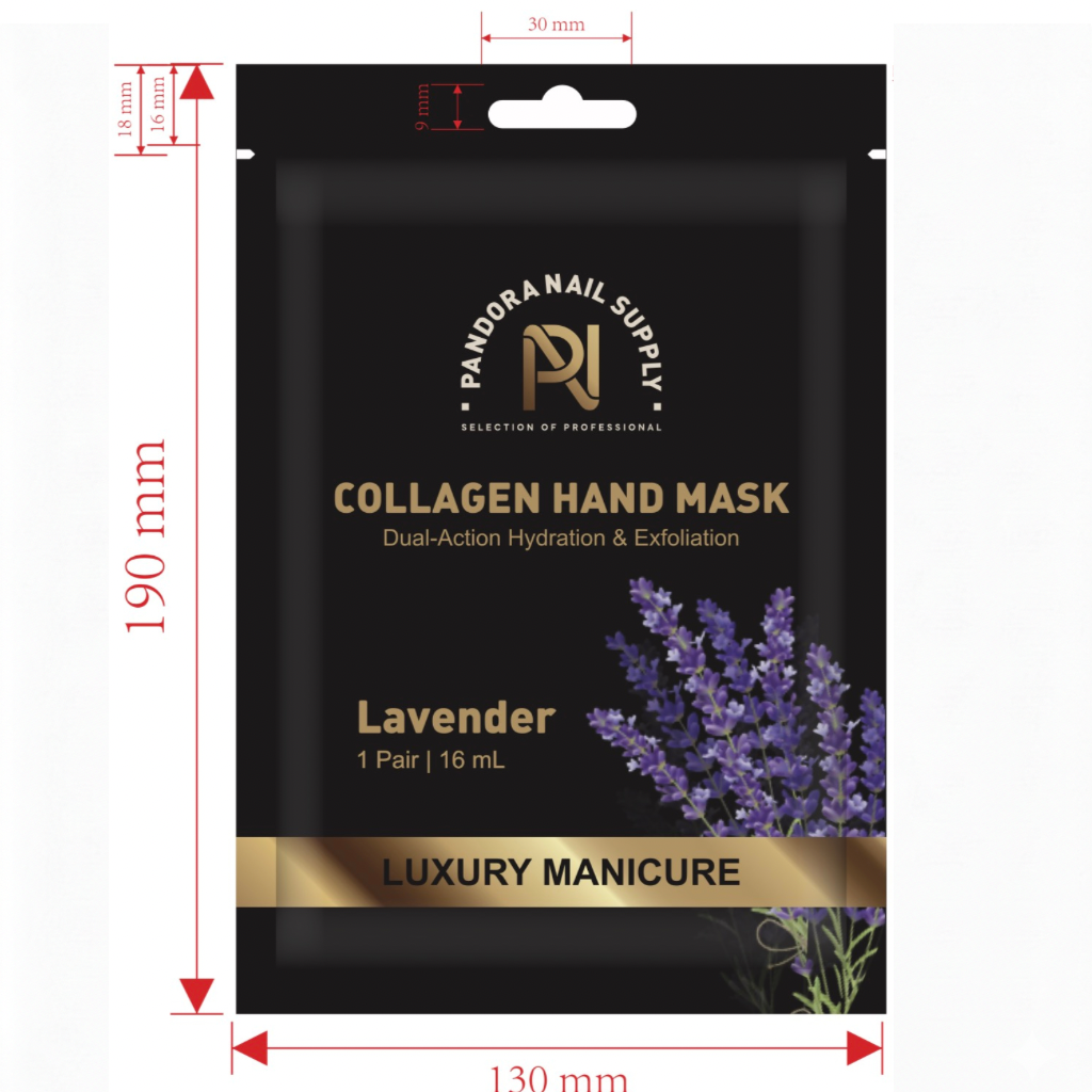 Lavender Collagen Hand Mask – Dual Action Hydration & Exfoliation