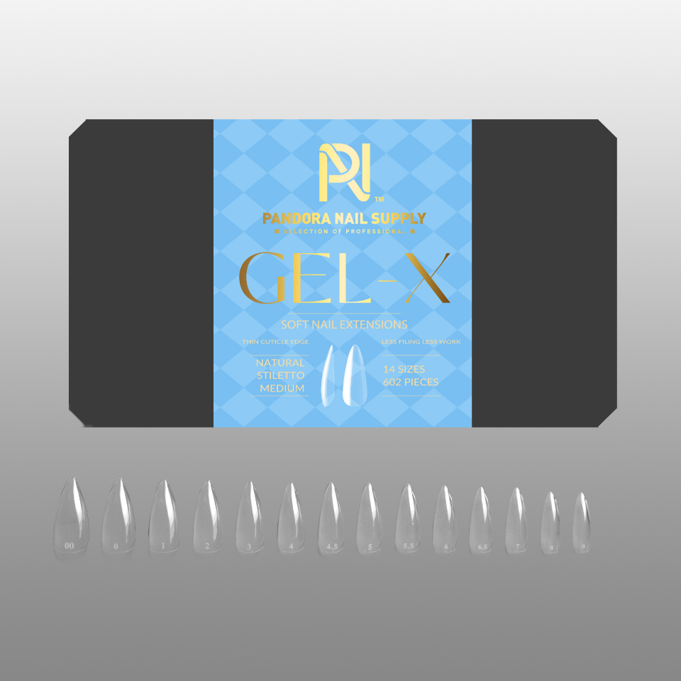 GEL X • TIPS BOX 602 PCS • 19 STYLE OPTIONS