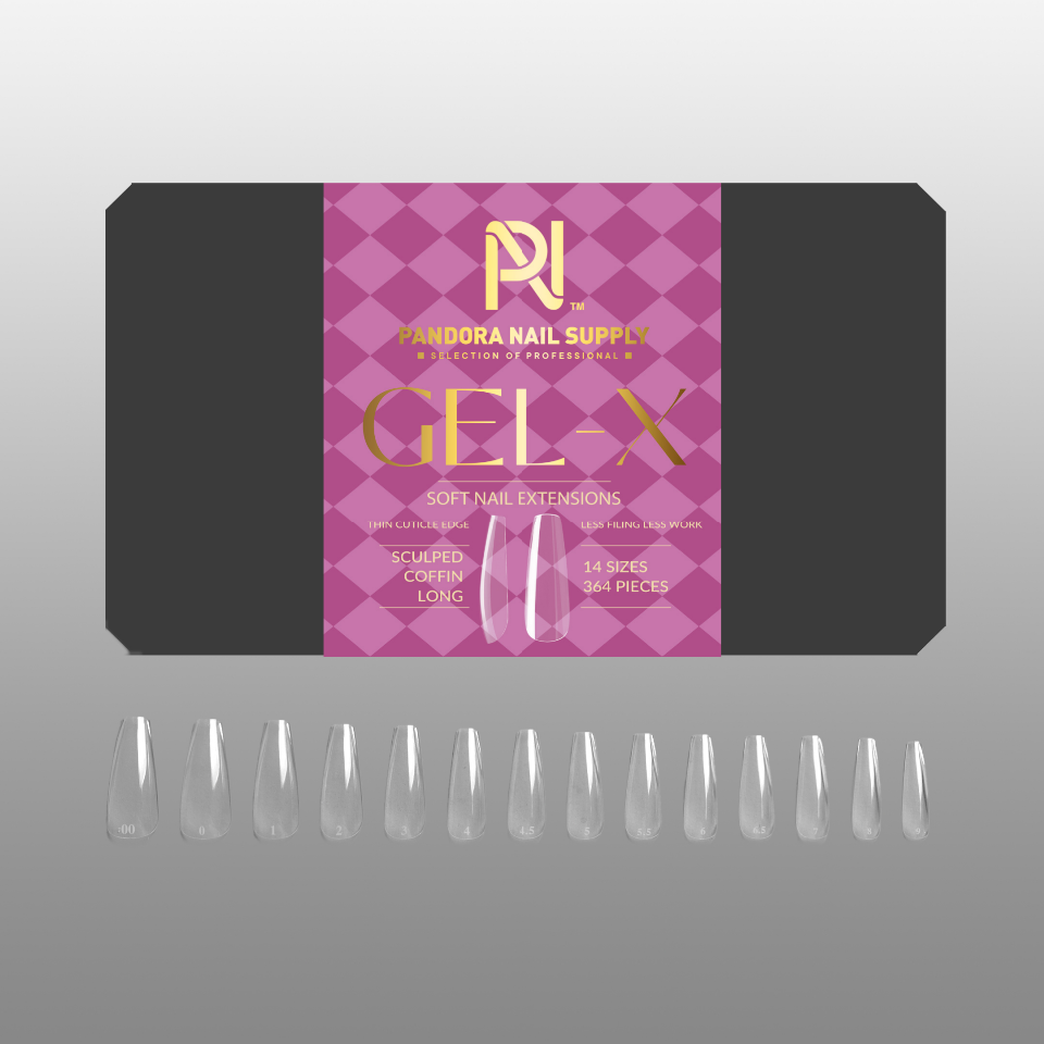 GEL X • TIPS BOX 602 PCS • 19 STYLE OPTIONS