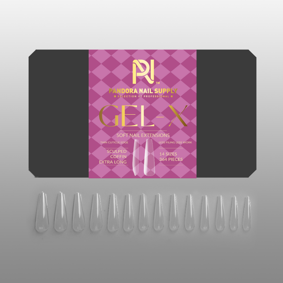 GEL X • TIPS BOX 602 PCS • 19 STYLE OPTIONS