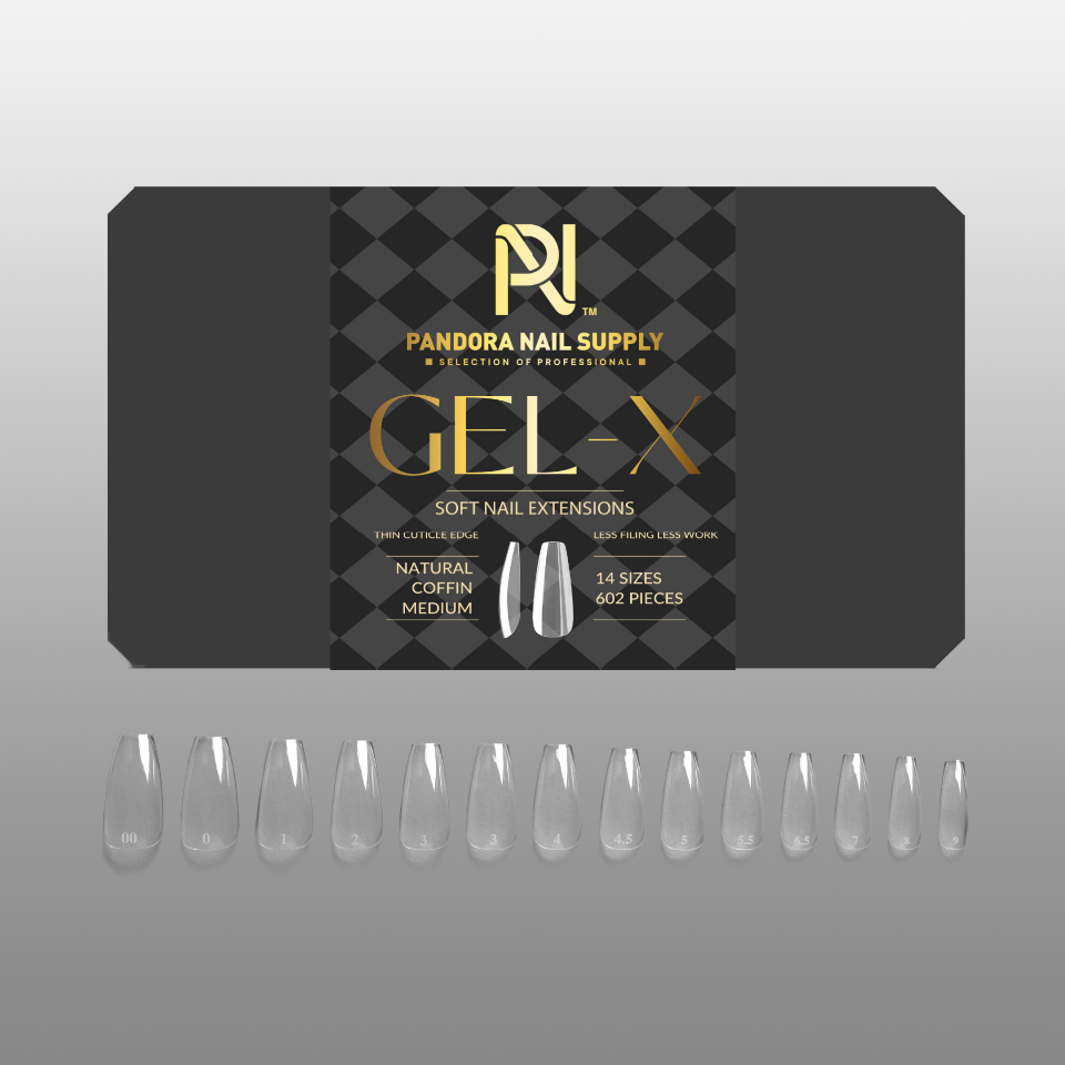 GEL X • TIPS BOX 602 PCS • 19 STYLE OPTIONS