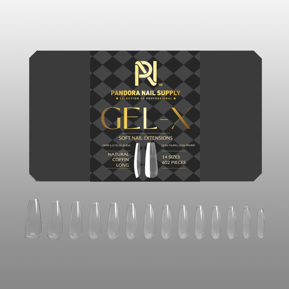 GEL X • TIPS BOX 602 PCS • 19 STYLE OPTIONS