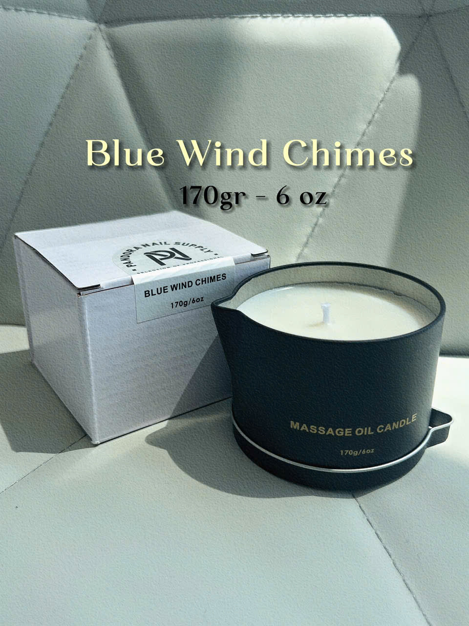 MASSAGE OIL CANDLE • BLUE WIND CHIMES • 170G