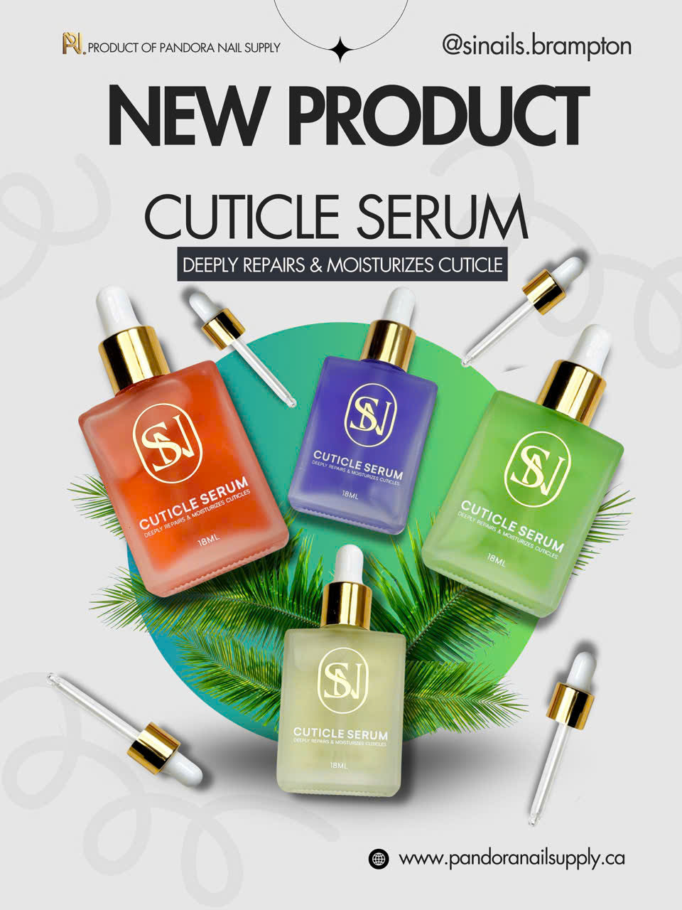 Cuticle Serum – 18ml (Melon & Kiwi)